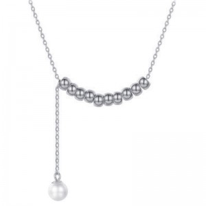 Year Of Birth S925 Silver Female Sliver Beads Perfect Pearl Chain Set