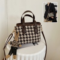 Fashion Hound stooth Shoulder Bags Portable Checkerboard Handbags All-match Messenger Bag Women Totes