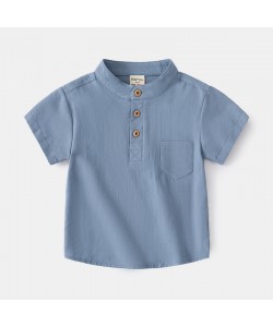 Boy V-neck Short Sleeve Shirt