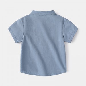 Boy V-neck Short Sleeve Shirt