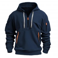 Cotton Dropped Shoulder Hooded Sweatshirt Men's Women's Plus Size Loose Pullover Fashion Sweatshirt