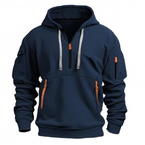 Cotton Dropped Shoulder Hooded Sweatshirt Men's Women's Plus Size Loose Pullover Fashion Sweatshirt