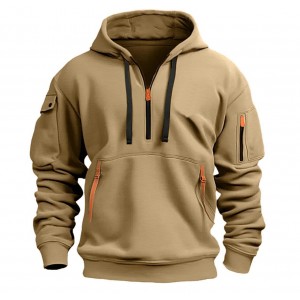 Cotton Dropped Shoulder Hooded Sweatshirt Men's Women's Plus Size Loose Pullover Fashion Sweatshirt