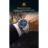 Men's Waterproof Double Calendar Luminous Quartz Watch