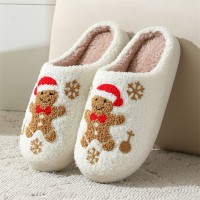 Slippers Winter Indoor Non-slip Floor Bedroom Fuzzy House Shoes