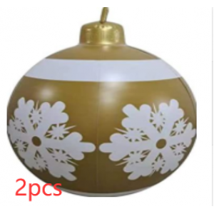 Christmas Ornament Ball Outdoor Pvc 60CM Inflatable Decorated Ball PVC Giant Big Large Balls Xmas Tree Decorations Toy Ball