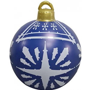 Christmas Ornament Ball Outdoor Pvc 60CM Inflatable Decorated Ball PVC Giant Big Large Balls Xmas Tree Decorations Toy Ball