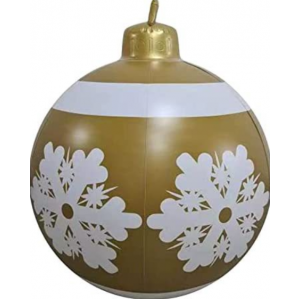 Christmas Ornament Ball Outdoor Pvc 60CM Inflatable Decorated Ball PVC Giant Big Large Balls Xmas Tree Decorations Toy Ball