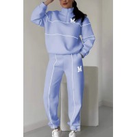 Women's Sweater Letter Long Sleeve Sports Suit
