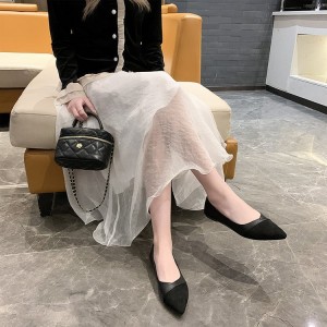 Women's Low-cut Fashion Pointed Stitching Flat Shoes