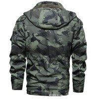 European Size Men's Fleece-lined Thick Mid-length Leather Coat Jackets Winter Fleece Thick Mens Hooded Coats Male Fashion Motorcycle Outwear