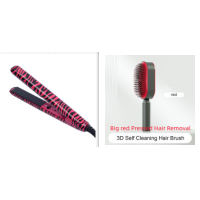 Self Cleaning Hair Brush For Women One-key Cleaning Hair Loss Airbag Massage Scalp Comb Anti-Static Hairbrush