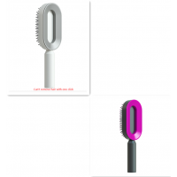 Self Cleaning Hair Brush For Women One-key Cleaning Hair Loss Airbag Massage Scalp Comb Anti-Static Hairbrush
