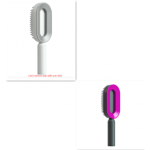 Self Cleaning Hair Brush For Women One-key Cleaning Hair Loss Airbag Massage Scalp Comb Anti-Static Hairbrush