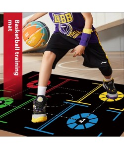 Basketball Training Mat Indoor Step Positioning Step Point Control Ball Step Mat Indoor Ball Control Training Dribbling Drill Thickening