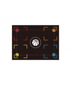 Basketball Training Mat Indoor Step Positioning Step Point Control Ball Step Mat Indoor Ball Control Training Dribbling Drill Thickening