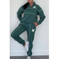 Womens 2 Piece Outfits Lounge Hoodless Pullover Sweatshirt Sweatsuit Sets Sweatshirt Baggy Fashion Sweatpants With Pockets