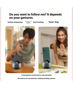 New Dual-axis Q8 Intelligent AI Face Recognition Automatic Mobile Phone Tracking Head Stabilizer