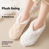 Winter Warm Short Cotton Slipper Socks Unisex Thicken Thermal Plush Home Floor Sock Soft Non-slip Grip Fuzzy Floor Fluffy Socks
