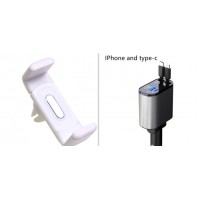 Metal Car Charger 100W Super Fast Charging Car Cigarette Lighter USB And TYPE-C Adapter