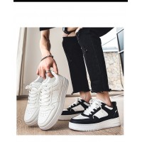 Leather Breathable Trendy White Shoes