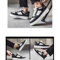 Leather Breathable Trendy White Shoes