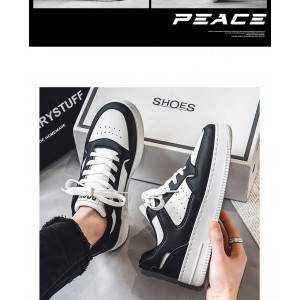Leather Breathable Trendy White Shoes