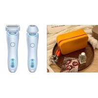 2 In 1 Hair Removal Epilator USB Rechargeable Trimmer Women Body Razor Face Leg Armpit Bikini Hand Pubic Shaver Hair Remover