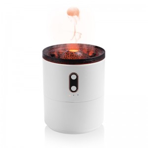 Volcanic Flame Aroma Essential Oil Diffuser USB Portable Jellyfish Air Humidifier Night Light Lamp Fragrance Humidifier