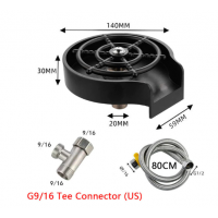Bar Counter Cup Washer Sink High-pressure Spray Automatic Faucet Coffee Pitcher Wash Cup Tool Kitchen