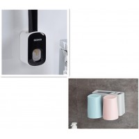 Wall Mounted Automatic Toothpaste Holder Bathroom Accessories Set Dispenser