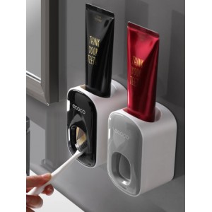 Wall Mounted Automatic Toothpaste Holder Bathroom Accessories Set Dispenser