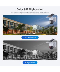 4G Solar Monitoring Camera Wireless Wifi Outdoor Remote HD Night Vision