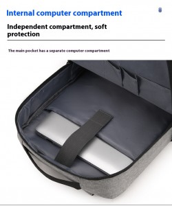 New Business  Trip Computer Backpack Men's Three-piece Set