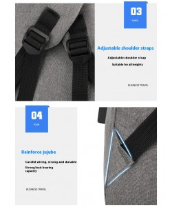New Business  Trip Computer Backpack Men's Three-piece Set