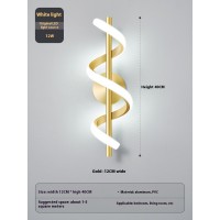 Bedroom Bedside Wall Lamp Creative Minimalist Spiral Corridor Aisle Hallway Lamp