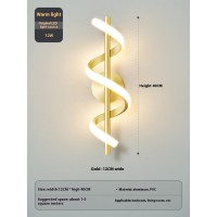 Bedroom Bedside Wall Lamp Creative Minimalist Spiral Corridor Aisle Hallway Lamp