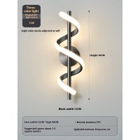 Bedroom Bedside Wall Lamp Creative Minimalist Spiral Corridor Aisle Hallway Lamp