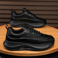 Men's Thick-soled Sports Shoes Casual Breathable Sneakers Lace-up