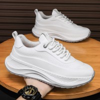 Men's Thick-soled Sports Shoes Casual Breathable Sneakers Lace-up