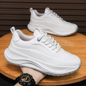 Men's Thick-soled Sports Shoes Casual Breathable Sneakers Lace-up