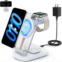 Transparent Folding Magnetic Three-in-one Wireless Charger