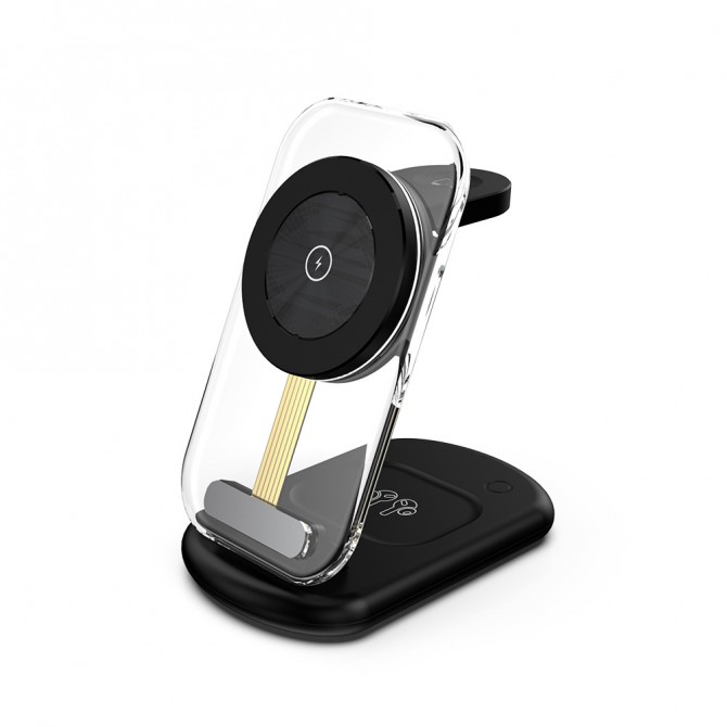 Transparent Folding Magnetic Three-in-one Wireless Charger