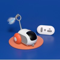 Remote Control Interactive Cat Car Toy USB Charging Chasing Automatic Self-moving Remote Smart Control Car Interactive Cat Toy Pet Products
