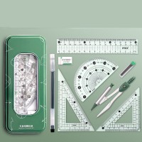 Compasses Set Student Triangular Plate