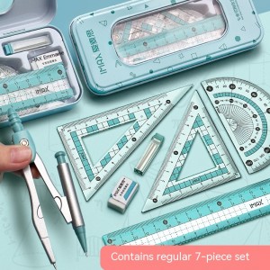 Compasses Set Student Triangular Plate
