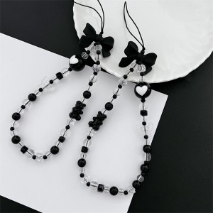 Acrylic Handmade Bow Mobile Phone Lanyard