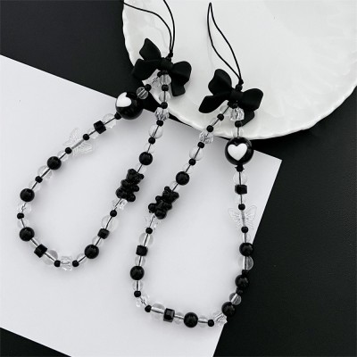 Acrylic Handmade Bow Mobile Phone Lanyard