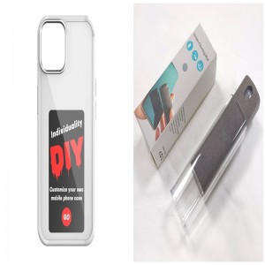 E-ink Screen Phone Case Unlimited Screen Projection Personalized Phone Cover Battery Free New Designer Luxury Phone Case