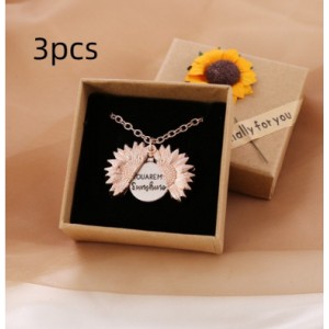 You Are My Sunshine Sunflower Necklace Women Men